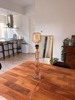Vintage Glazen Lamp met Grote Lamp, Ophalen, Zo goed als nieuw, Glas, Minder dan 100 cm