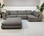 Minotti Hamilton Bank Stof Grijs Hoekbank + Voetenbank, Gebruikt, Hoekbank, 300 cm of meer, Ophalen of Verzenden