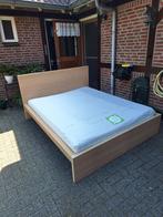 Bed inclusief matras, Ophalen, Gebruikt, Bruin, Tweepersoons