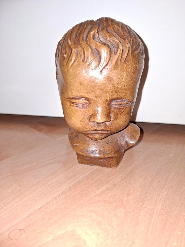 Kinderboofdje van de Gebroeders van Paridon, Antiek en Kunst, Kunst | Beelden en Houtsnijwerken, Ophalen of Verzenden
