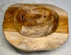 Teak houten schaal, Ophalen of Verzenden, Zo goed als nieuw, Rond, Hout