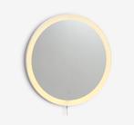 Ronde spiegel met LED - 55cm - USB-C oplaadbaar, Huis en Inrichting, Ophalen, Rond, Nieuw, Minder dan 100 cm