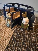Donker blauwe Sylvanian familie bus met accessoires, Ophalen of Verzenden, Zo goed als nieuw