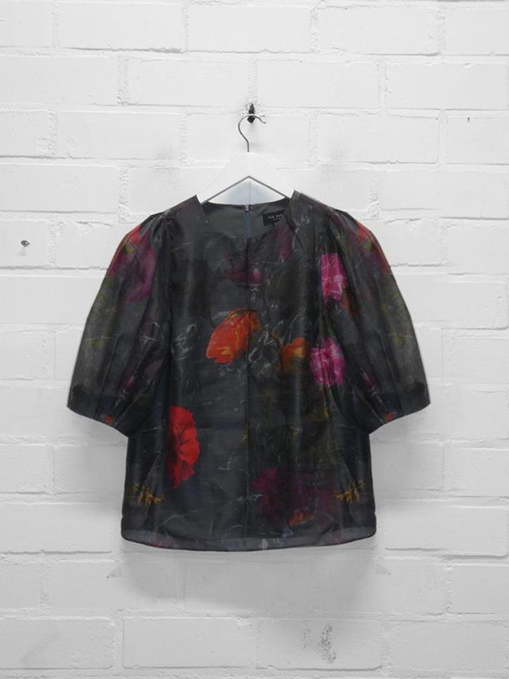 Ted Baker - Prachtige chiffon blouse maat 0/34 - Nieuw €145, Kleding | Dames, Blouses en Tunieken, Nieuw, Maat 34 (XS) of kleiner