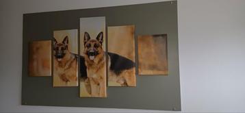 mooie wanddecoratie herders honden  beschikbaar voor biedingen