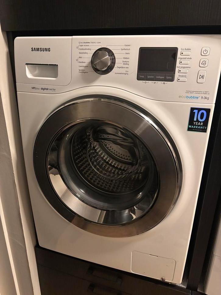 Samsung EcoBubble 9kg Wasmachine, Witgoed en Apparatuur, Wasmachines, Gebruikt, Voorlader, 8 tot 10 kg, 85 tot 90 cm, 1200 tot 1600 toeren