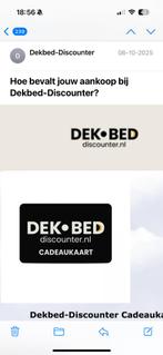 Cadeaubon dekbeddiscounter 100 euro, Tickets en Kaartjes, Kortingen en Cadeaubonnen, Eén persoon, Cadeaubon, Overige typen