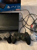 PlayStation 3 Super Slim 500GB met 3 controllers, Spelcomputers en Games, Spelcomputers | Sony PlayStation 3, Gebruikt, Super Slim
