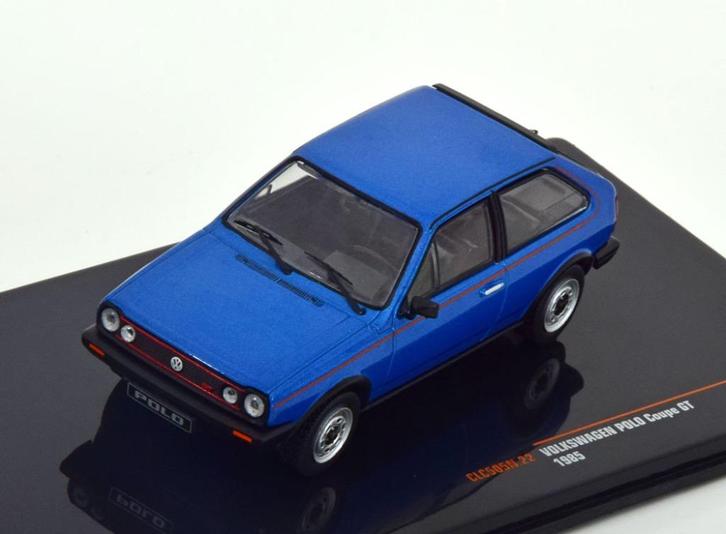 Volkswagen Polo Coupe GT 1985 Blauw Model 1/43 Ixo Models, Hobby en Vrije tijd, Modelauto's | 1:43, Nieuw, Auto, Overige merken