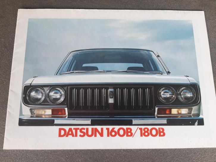 folder Datsun 160 B - 180 B Nederlands, Boeken, Auto's | Folders en Tijdschriften, Zo goed als nieuw, Overige merken, Ophalen of Verzenden