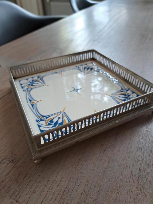 Antieke Tegel Onderzetter - 1848, Antiek en Kunst, Antiek | Schalen, Ophalen of Verzenden