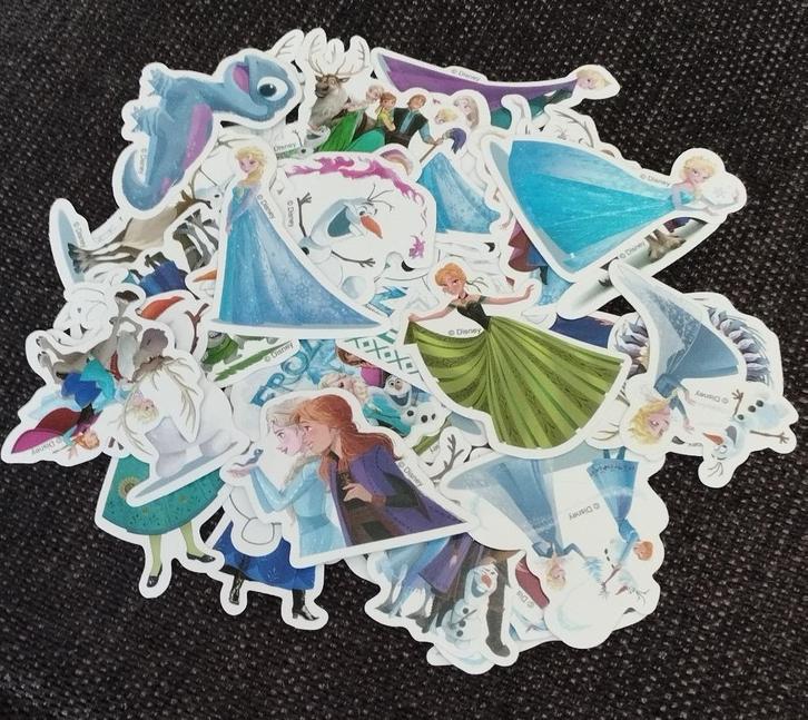 50 Frozen stickers, Verzamelen, Stickers, Nieuw, Strip of Tekenfilm, Verzenden