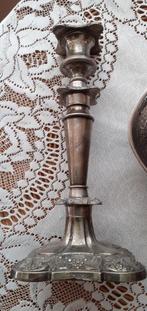 Zware kandelaar uit Engeland staat merk in 25cm, Antiek en Kunst, Ophalen of Verzenden, Koper of Brons