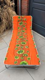 Retro ligstoel / zonnestoel, Ophalen, Gebruikt, Metaal, Verstelbaar