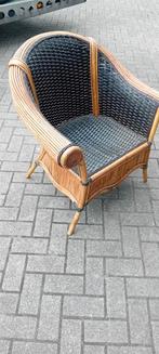 Rotan stoelen met leer goede staat vaste prijs, Huis en Inrichting, Fauteuils, Ophalen, Gebruikt, Minder dan 75 cm, Riet of Rotan