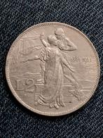 Italië 2 Lire 1911 Vitt. Emanuele III 50 jaar Italië  - Ag, Verzenden, Italië, Losse munt, Zilver