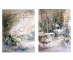 2 Reproducties van W. Haenraets in aluminium lijsten 80x76, Ophalen