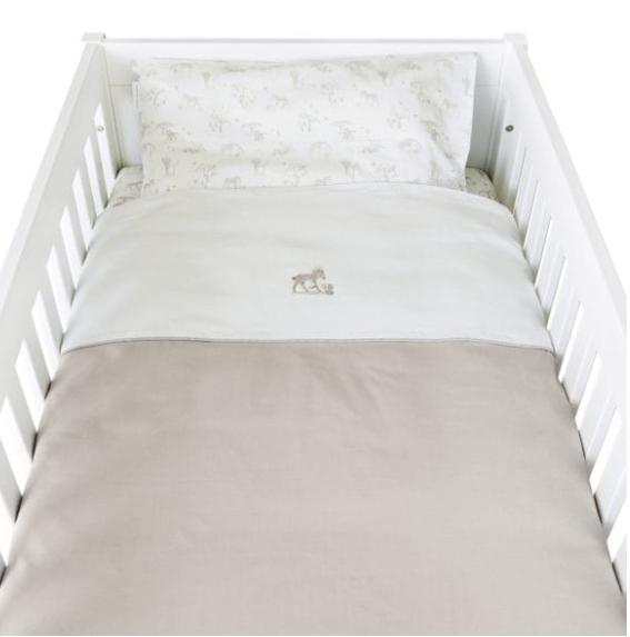 Théophile & Patachou dekbedovertrek en kussensloop safari, Kinderen en Baby's, Kinderkamer | Bedden, Zo goed als nieuw, 180 cm of meer