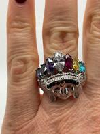 A358 Prachtige zilveren ring indiaan maat 21,5, 20 of groter, Ophalen of Verzenden, X, Dame