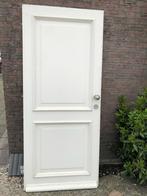 | Dichte hardhouten voordeur| Buitendeur| 203,5 X 87 |, Ophalen, Gebruikt, 80 tot 100 cm, Buitendeur