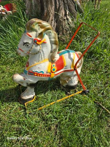 01 Mobo Toys Pony Express Paardje,1950s beschikbaar voor biedingen