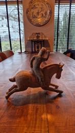 Antiek Tang Dynastie Aardewerk Paard & Ruiter Beeld, Ophalen of Verzenden