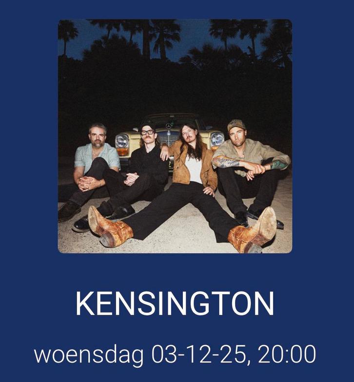 2 (Staanplaats) kaarten Kensington 3-12-2025 Ziggo dome., Tickets en Kaartjes, Concerten | Pop, Twee personen, December