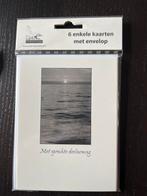 Set van 6 condoleancekaarten – stijlvol, met envelop, Ophalen of Verzenden, Nieuw