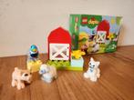 Duplo 10949 Boerderijdieren verzorgen - incl doos en boekje, Ophalen of Verzenden, Zo goed als nieuw, Duplo