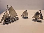 3 prachtige Nederlandse tinnen schepen 94% tin, Antiek en Kunst, Antiek | Tin, Ophalen of Verzenden