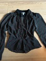 H&M blouse hartjes print maat S / 36, Kleding | Dames, Blouses en Tunieken, H&M, Ophalen of Verzenden, Zo goed als nieuw, Maat 36 (S)
