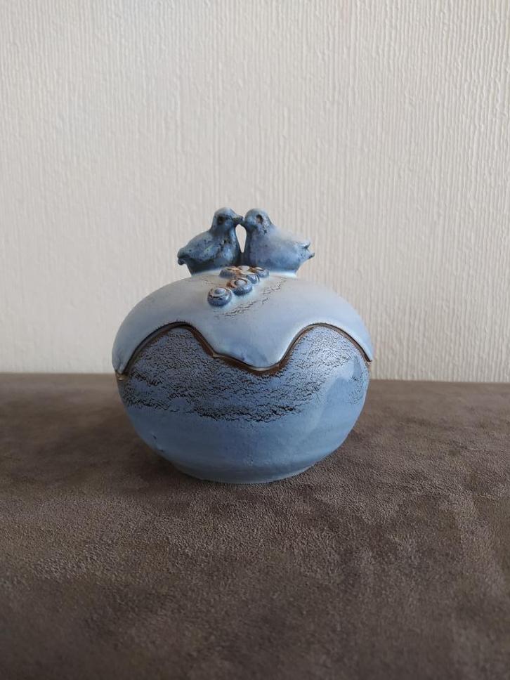 Mooie keramische pot met vogels, Antiek en Kunst, Antiek | Keramiek en Aardewerk, Ophalen of Verzenden