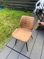 Set van 4 bruine stoelen, Ophalen, Gebruikt, Bruin, Vier