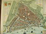 Oude plattegrond van Rotterdan 15e eeuw, Gelezen, Ophalen of Verzenden, Landkaart, 1800 tot 2000
