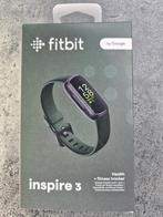 Google Fitbit Inspire 3 NIEUW + fitlabelpakket wristball etc, Zwart, Google Fitbit, Nieuw, Ophalen of Verzenden