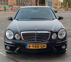 Mercedes E63 AMG 2007 W211 Zwart, Auto's, Automaat, Achterwielaandrijving, Zwart, Leder