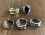 5x ring, damesring, herenring; riem, steentje, schakels, Ophalen of Verzenden, Zo goed als nieuw, Dame of Heer