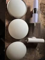 philips lampen plafonniere wandlamp 5 stuks in 1 koop, Ophalen of Verzenden, Zo goed als nieuw, Glas
