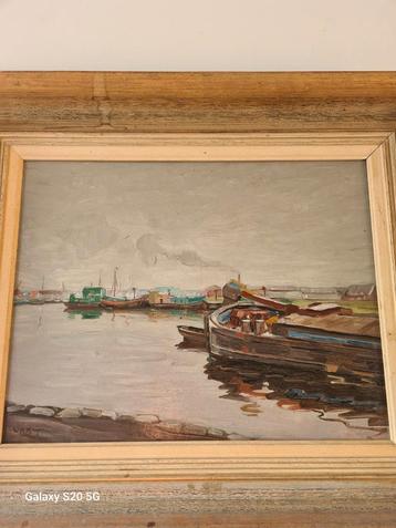 W.A.Knip 55x65 olieverf op doek in zeer goede staat,handgesi beschikbaar voor biedingen