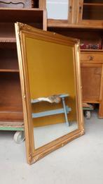 Vintage spiegel in Barokke gouden lijst, facet geslepen glas, Ophalen, Minder dan 50 cm, Gebruikt, Vintage