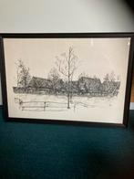 Oude boerderij pentekening, Ophalen