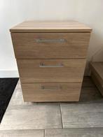 Ladenkastje met 3 lades houtkleur, Ophalen, Minder dan 50 cm, Zo goed als nieuw, 3 of 4 laden