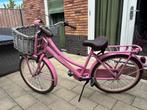 Roze Static meisjesfiets met Mand, Ophalen, Gebruikt