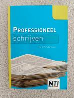 Professioneel schrijven, studieboek NTI, Ophalen of Verzenden, Alpha, Zo goed als nieuw, HBO