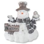 Sneeuwpop Welcome kerstbeeld, Diversen, Kerst, Verzenden, Nieuw