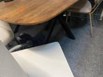 Tafel deens ovaal 160x90 matrix poot b keuze van 599 nu 260, Ophalen, Nieuw, 50 tot 100 cm, 150 tot 200 cm