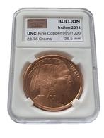 USA Indian Head 2011 Bullion .999 Fine Copper 38.5mm, Ophalen of Verzenden, Noord-Amerika, Losse munt