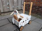 Loopwagentje schaap met blokken, Ophalen, Gebruikt, Duw- of Trekspeelgoed
