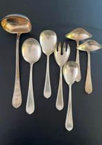 Verzilverde serveer set, Antiek en Kunst, Ophalen of Verzenden