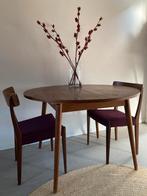 Midcentury vintage teak eettafel uitschuifbaar, Huis en Inrichting, Tafels | Eettafels, Ophalen, Gebruikt, Vijf personen of meer